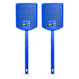 Swat-N-Scoop blue fly swatters with built-in bug scoop, 2 pack