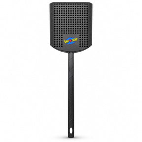Swat-N-Scoop charcoal fly swatter with built-in bug scoop