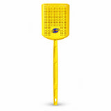 Swat-N-Scoop yellow fly swatter with built-in bug scoop