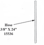 Trojan Hose 3/8" x 24" 15536 for Big Blue - Trojan replacement part for livestock waterers