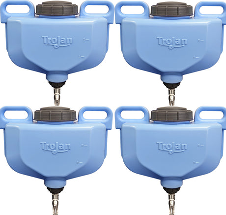 Trojan Pen Waterer 3 gallon 4 pack Package, part 40033-4 - Trojan replacement part for livestock waterers
