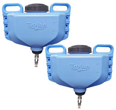 Trojan Corner Mount Pen Waterer 4 gallon 2 pack Package, part 40044x2