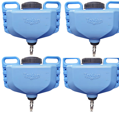 Trojan Pen Waterer 4 gallon Corner Mount 4 pack Package, part 40044x4
