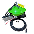 Water Rippler dual power stock tank circulator with both the 120 volt converter and the solar adapter cord