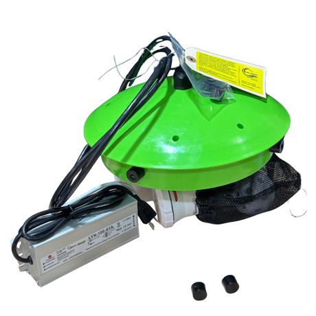 Water Rippler electric stock tank circulator, 12 by 12 inch HDPE float with 12 volt pump