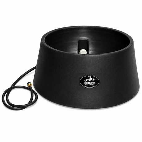 High Country Plastics WB-15 15 gallon auto water basin in black