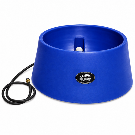 High Country Plastics WB-15 15 gallon auto water basin in blue