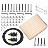 Smucker Top Crop build your own 40 foot weed wiper kit with sponge sections, manifold plumbing and brackets